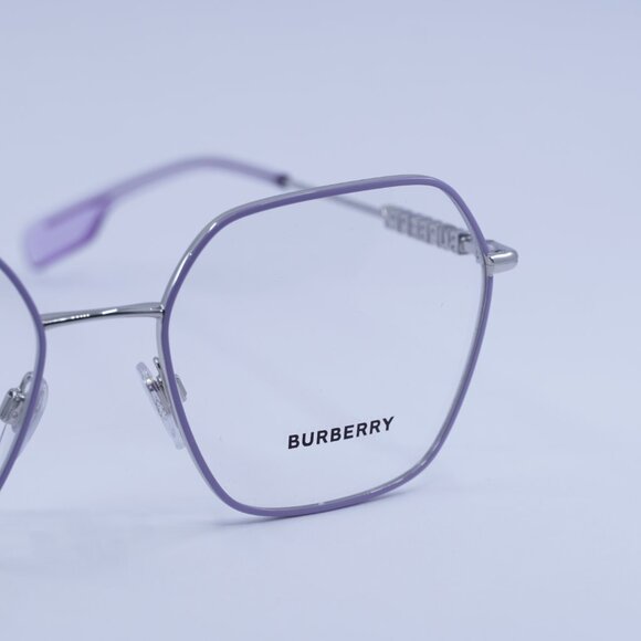 Burberry BE1381 1345 Eyeglasses Lilac/Silver 54mm Geometric Frame - Picture 5 of 10